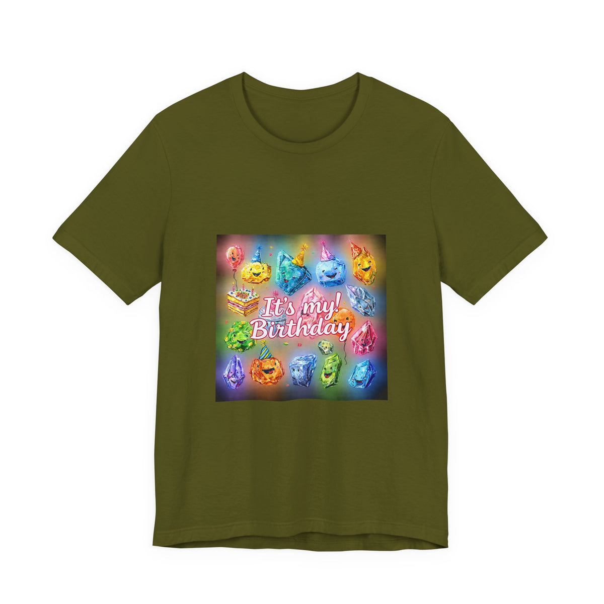 It's My Birthday Crystal Party T-Shirt | Greens
