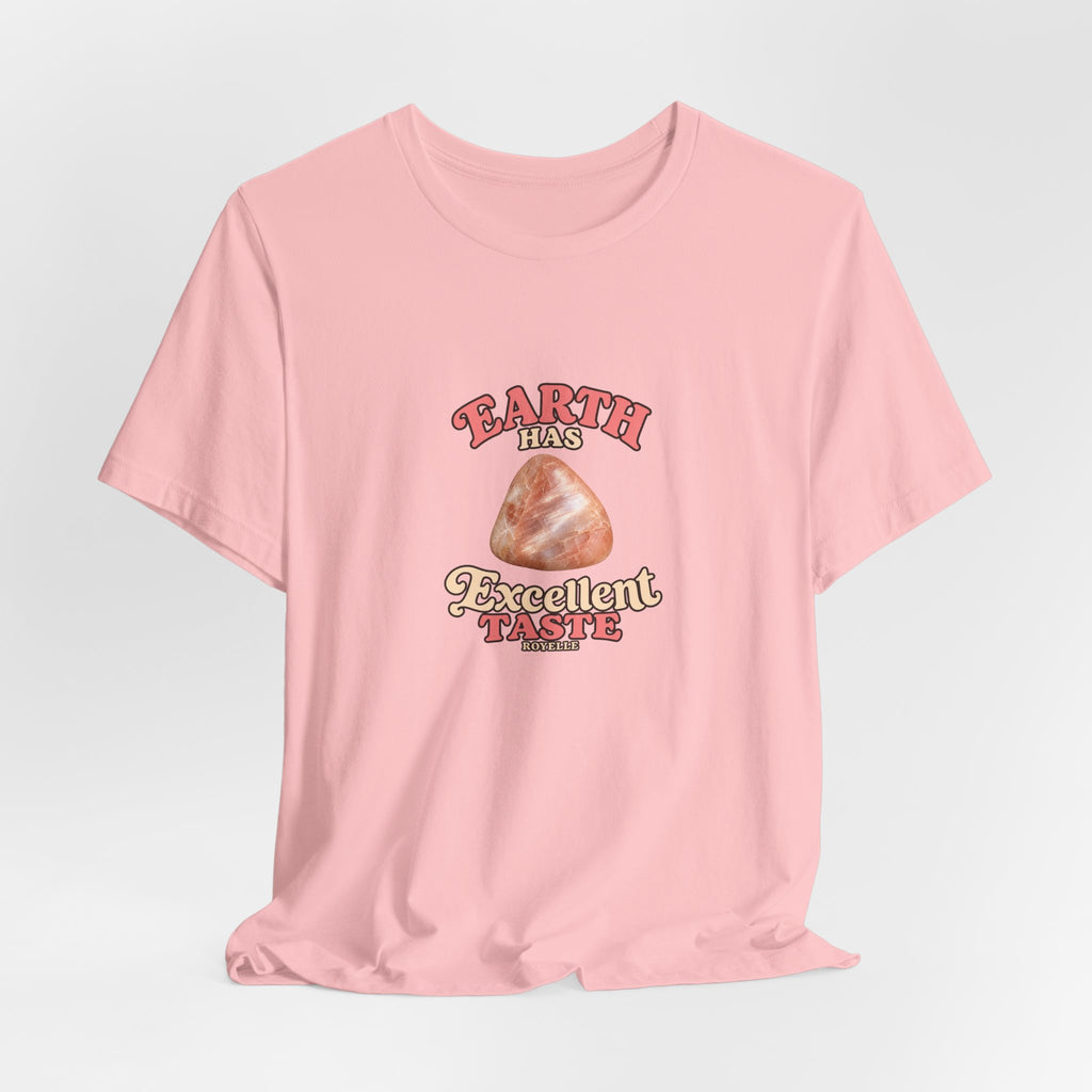 Earth Has Excellent Taste — Peach Moonstone Tee | Pinks & Orchid
