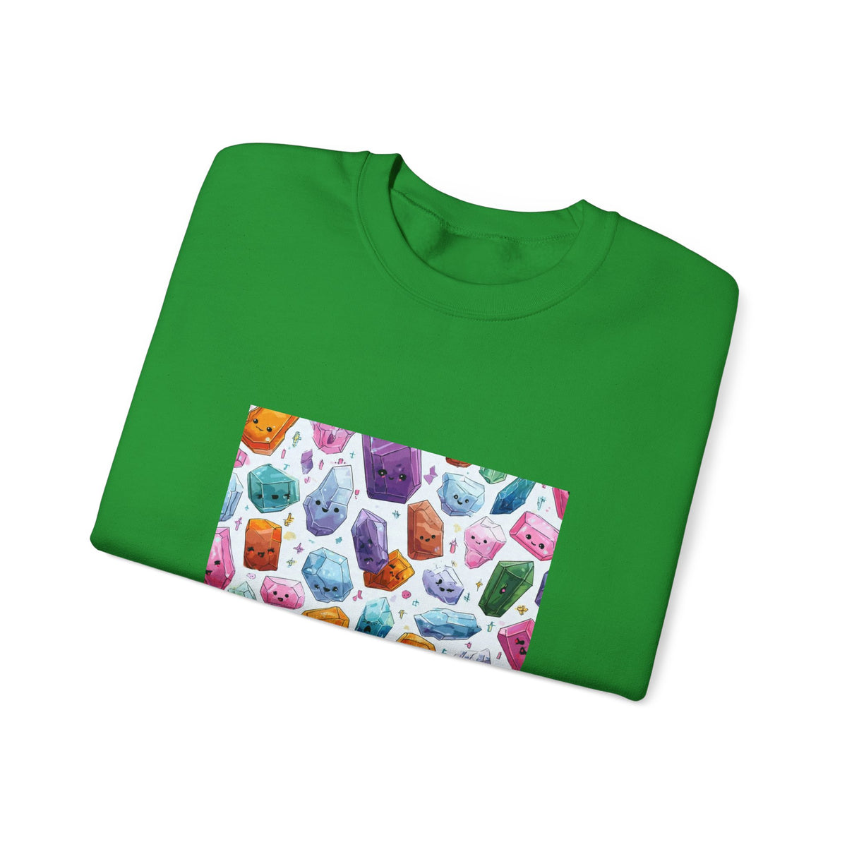 Pastel Crystal Friends Crewneck | Earth Tones & Brights