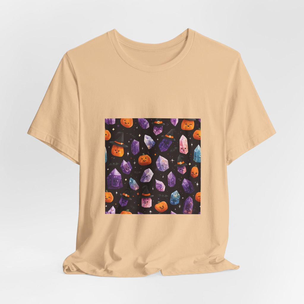 Halloween Crystal Party T-Shirt | Sandy Neutrals & Oranges