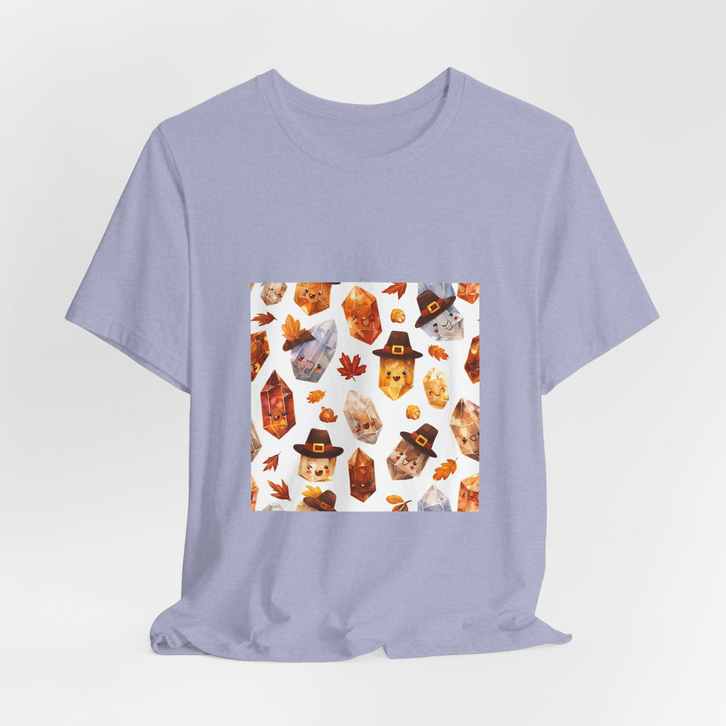 Thanksgiving Crystal Harvest T-Shirt | Soft Blues