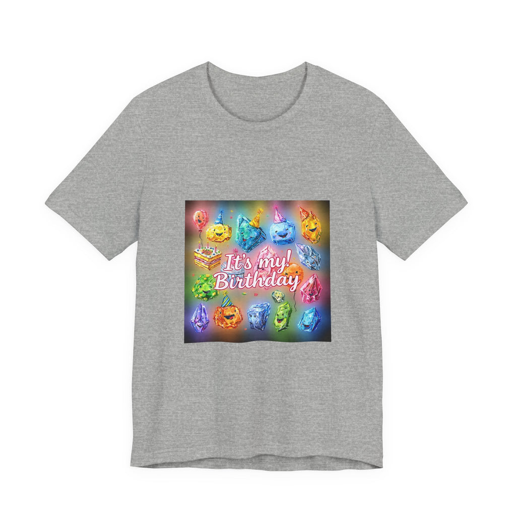 It's My Birthday Crystal Party T-Shirt | Light Neutrals