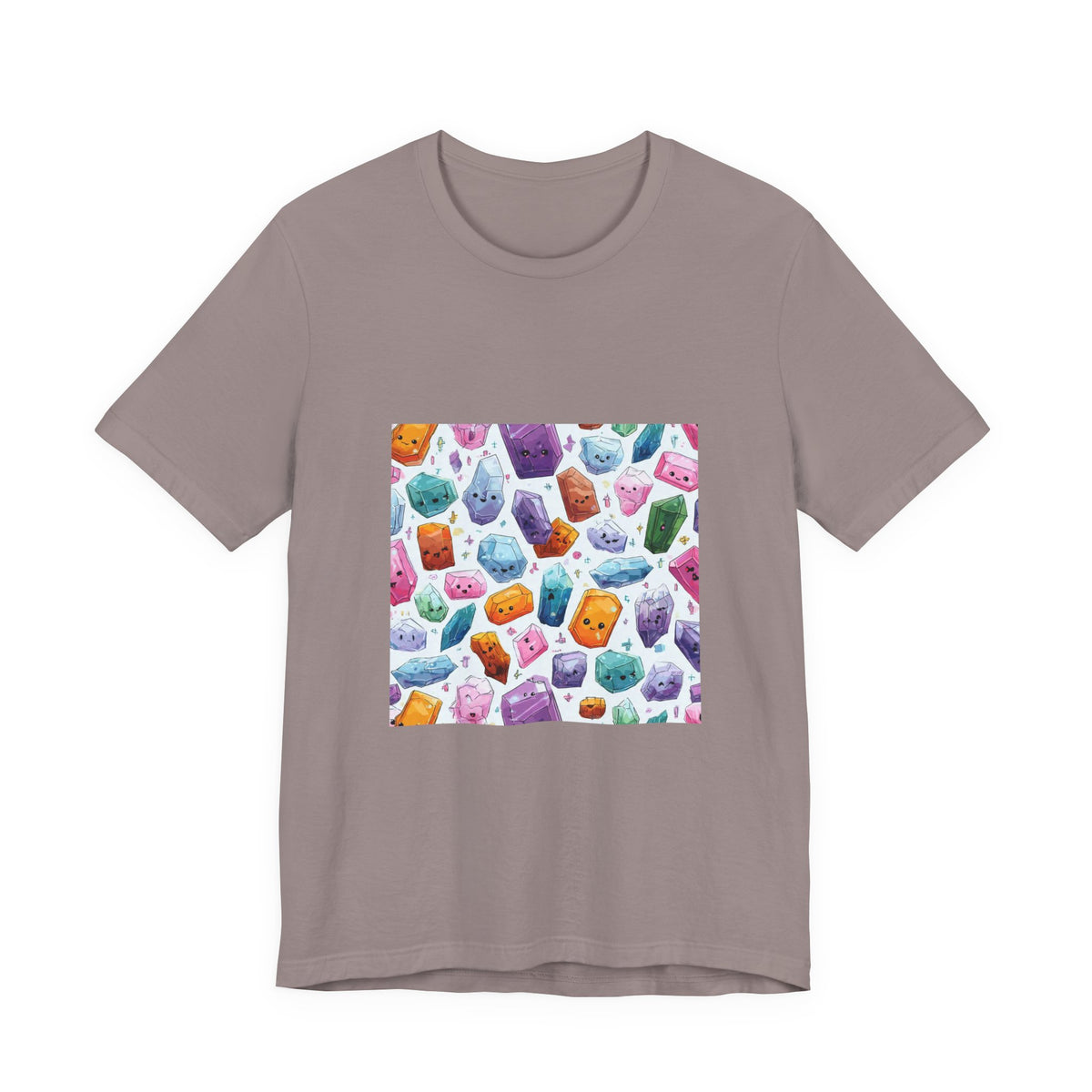 Pastel Crystal Friends T-Shirt | Sandy Neutrals & Oranges