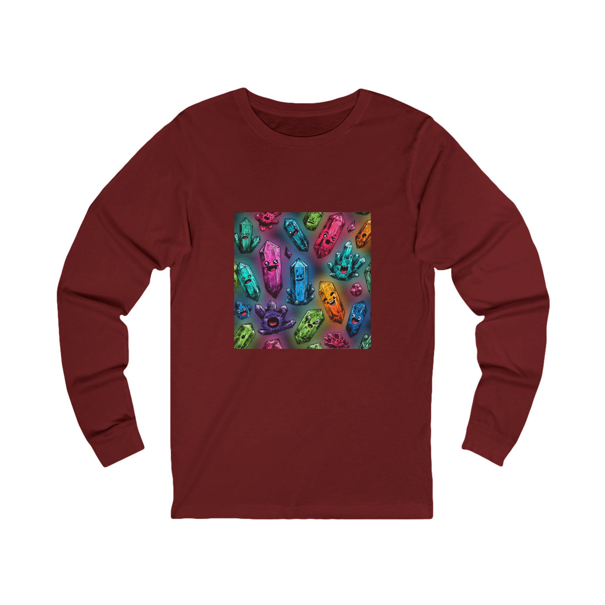Colorful Crystal Characters Long Sleeve T-Shirt