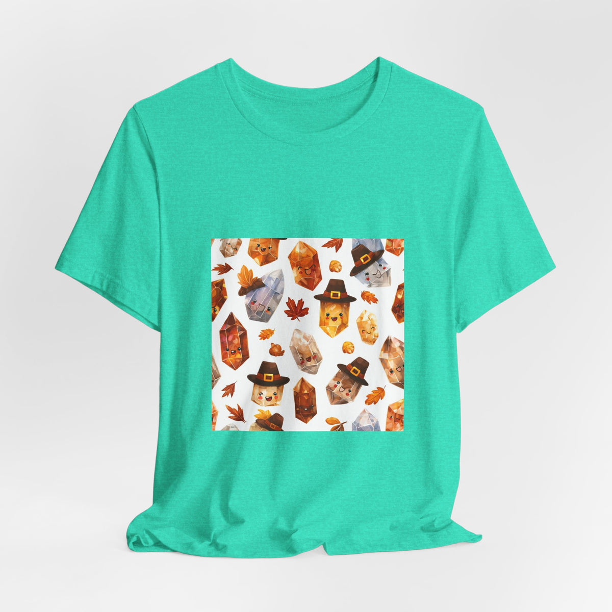 Thanksgiving Crystal Harvest T-Shirt | Soft Blues