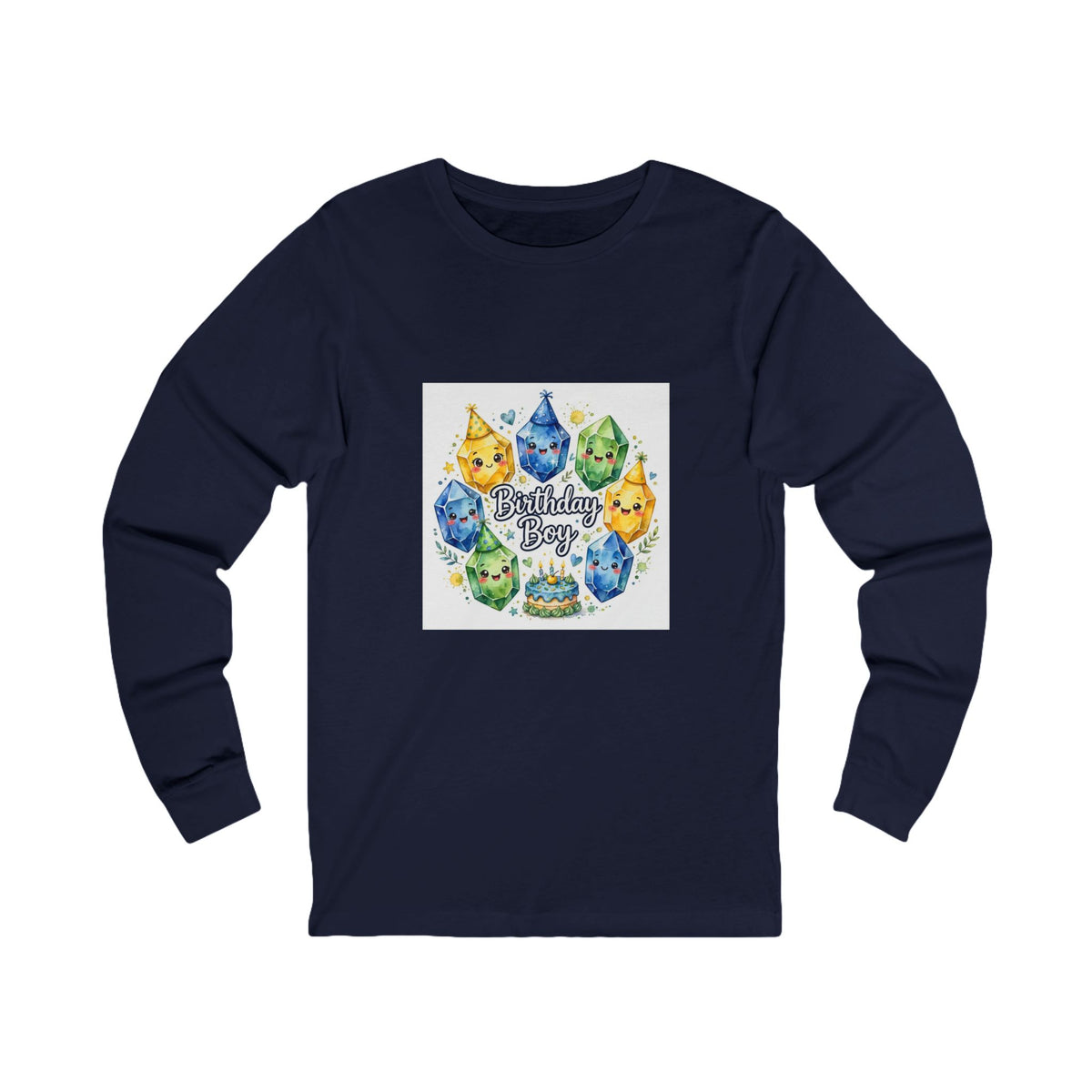 Birthday Boy Crystal Party Long Sleeve T-Shirt