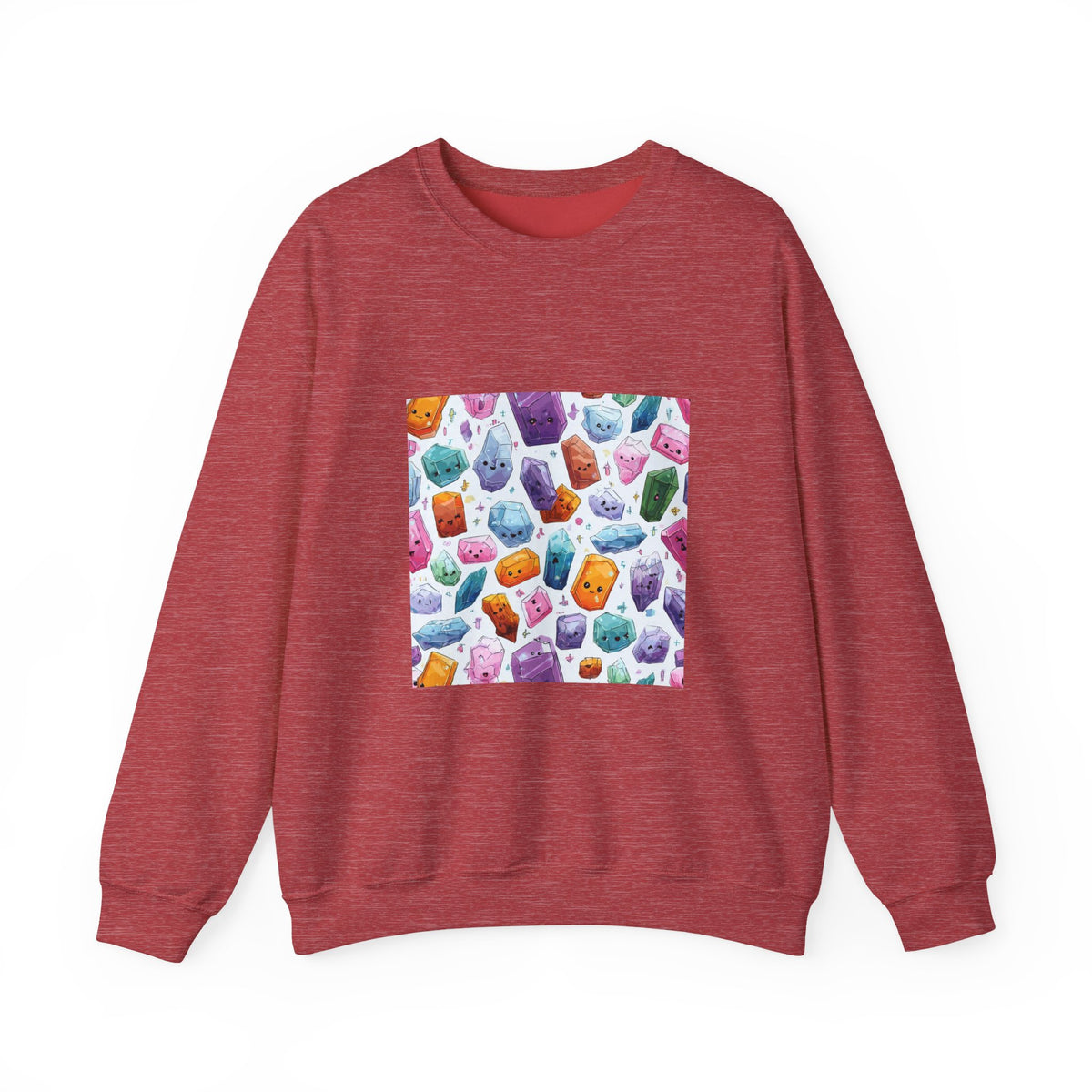 Pastel Crystal Friends Crewneck | Neutrals & Reds