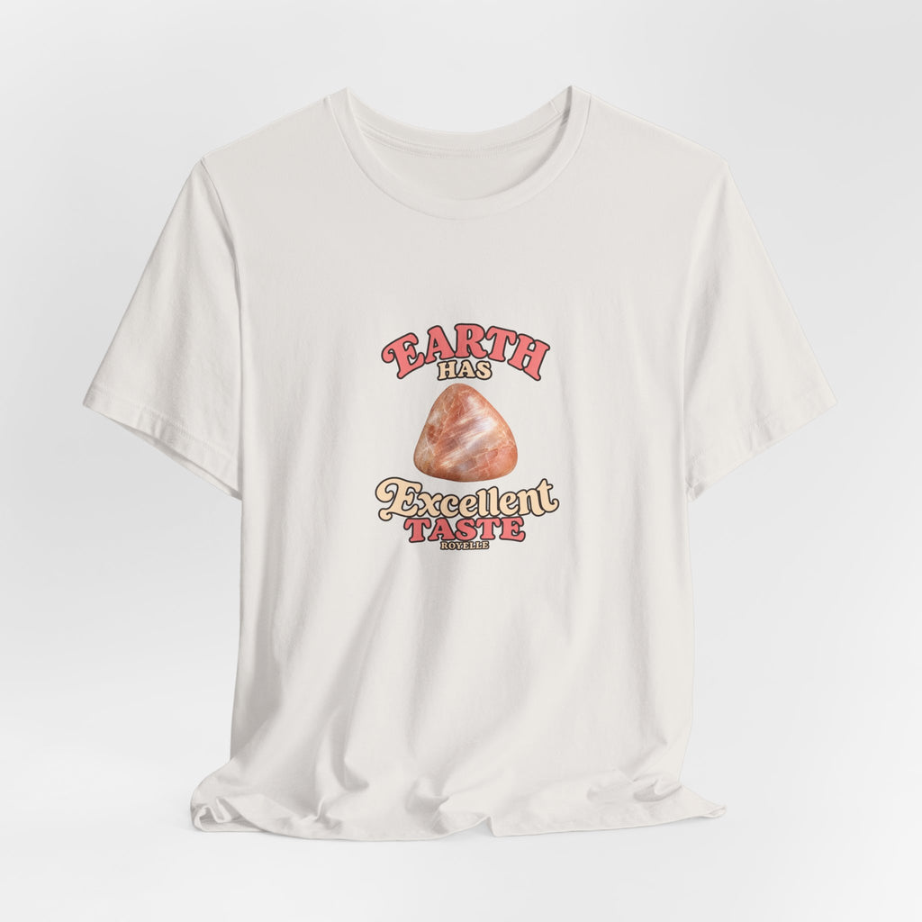 Earth Has Excellent Taste — Peach Moonstone Tee | Light Neutrals