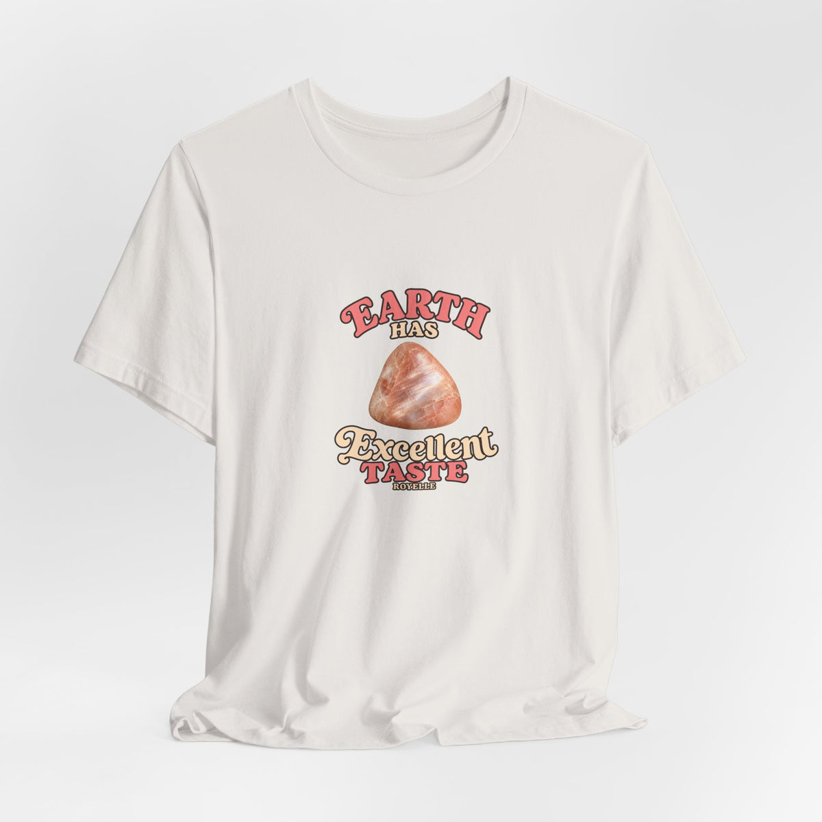 Earth Has Excellent Taste — Peach Moonstone Tee | Light Neutrals