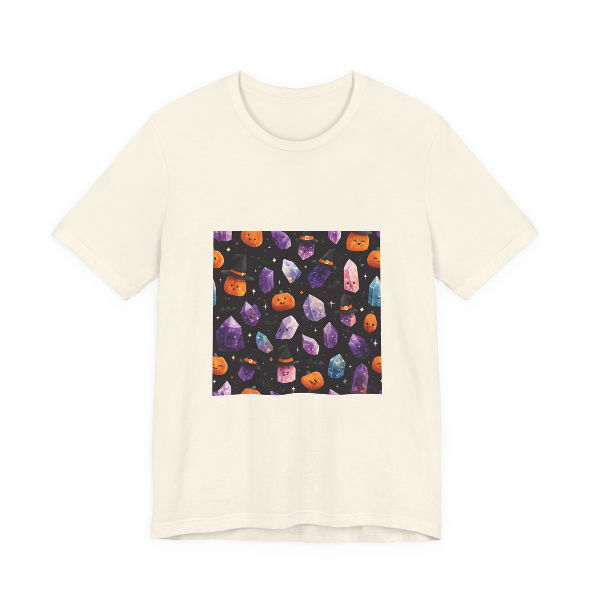 Halloween Crystal Party T-Shirt | Sandy Neutrals & Oranges