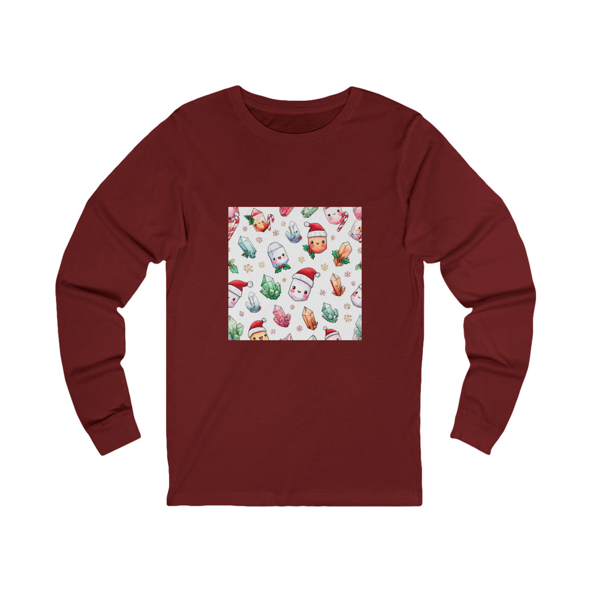Pastel Christmas Crystal Friends Long Sleeve T-Shirt