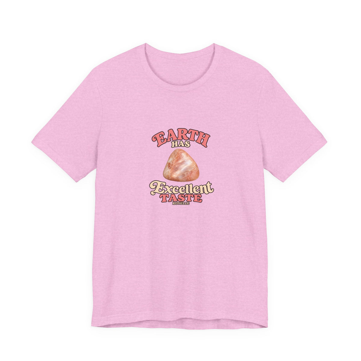Earth Has Excellent Taste — Peach Moonstone Tee | Pinks & Orchid