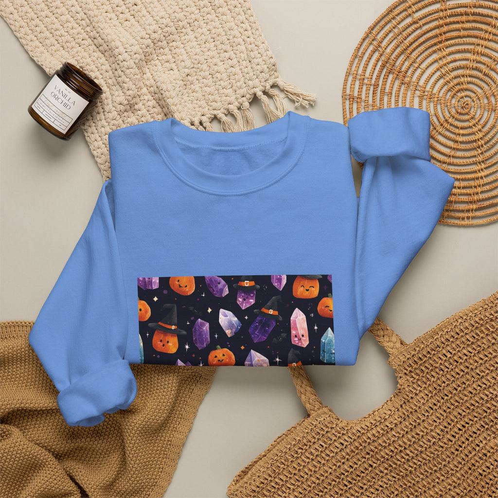 Halloween Crystal Party Crewneck | Blues, Purples & Pinks