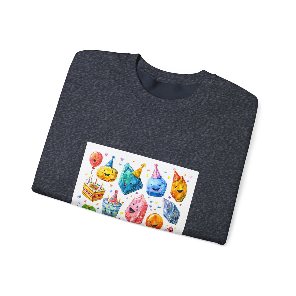 Crystal Birthday Party Crewneck | Blues, Purples & Pinks
