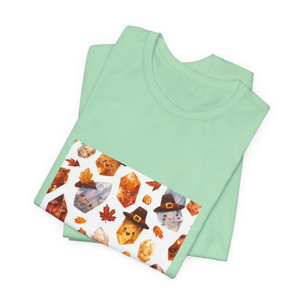 Thanksgiving Crystal Harvest T-Shirt | Golds, Mints & Teal