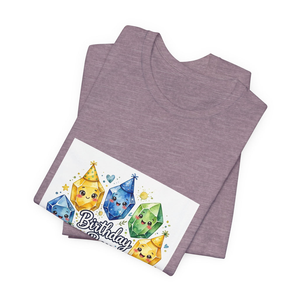 Birthday Boy Crystal Party T-Shirt | Royal, Navy & Purple