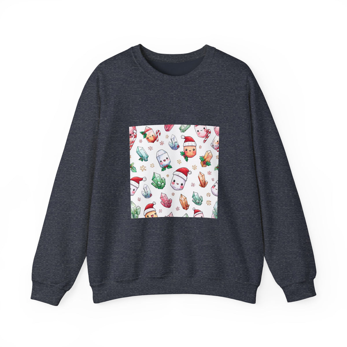 Pastel Christmas Crystal Friends Crewneck | Blues, Purples & Pinks