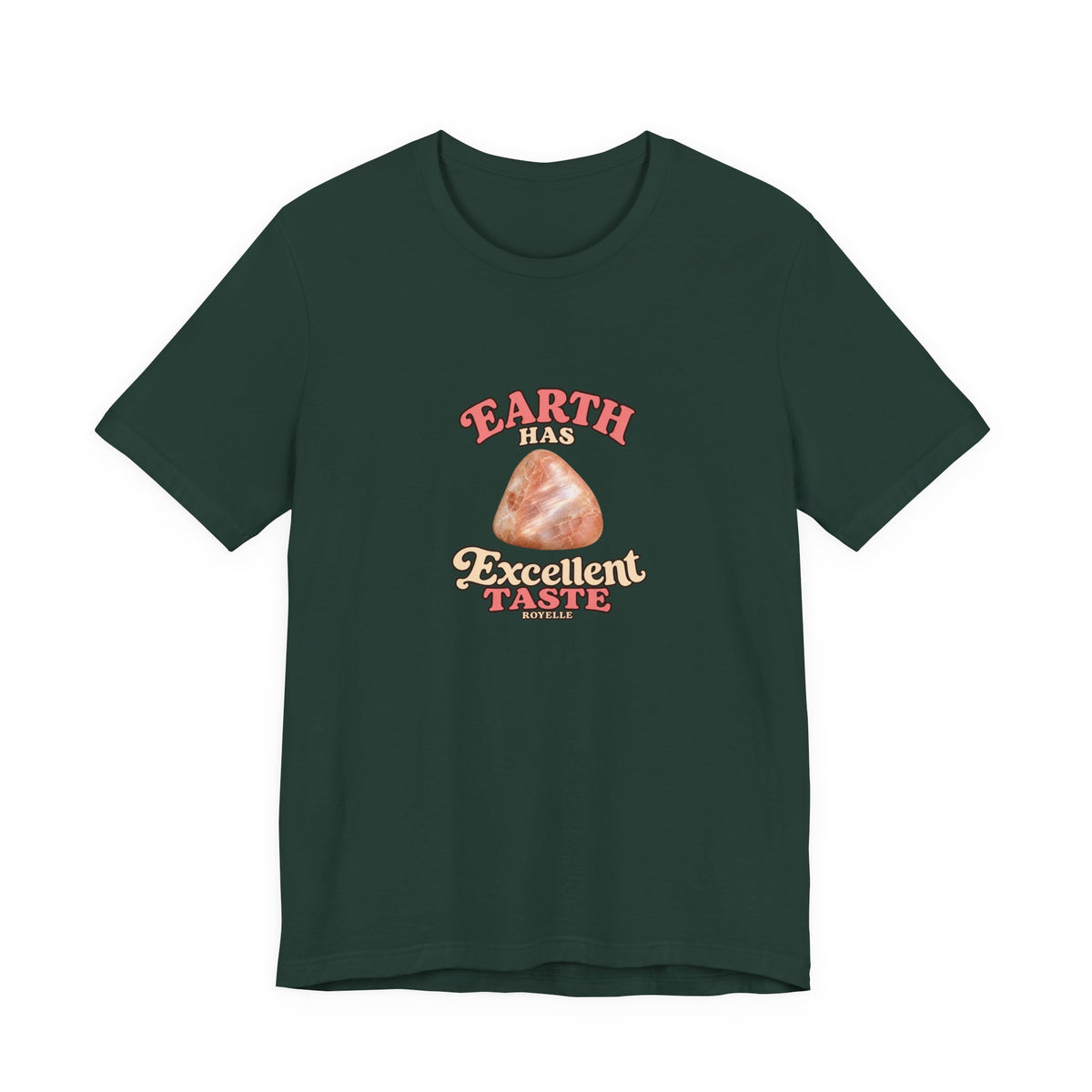 Earth Has Excellent Taste — Peach Moonstone Tee | Forest & Ocean