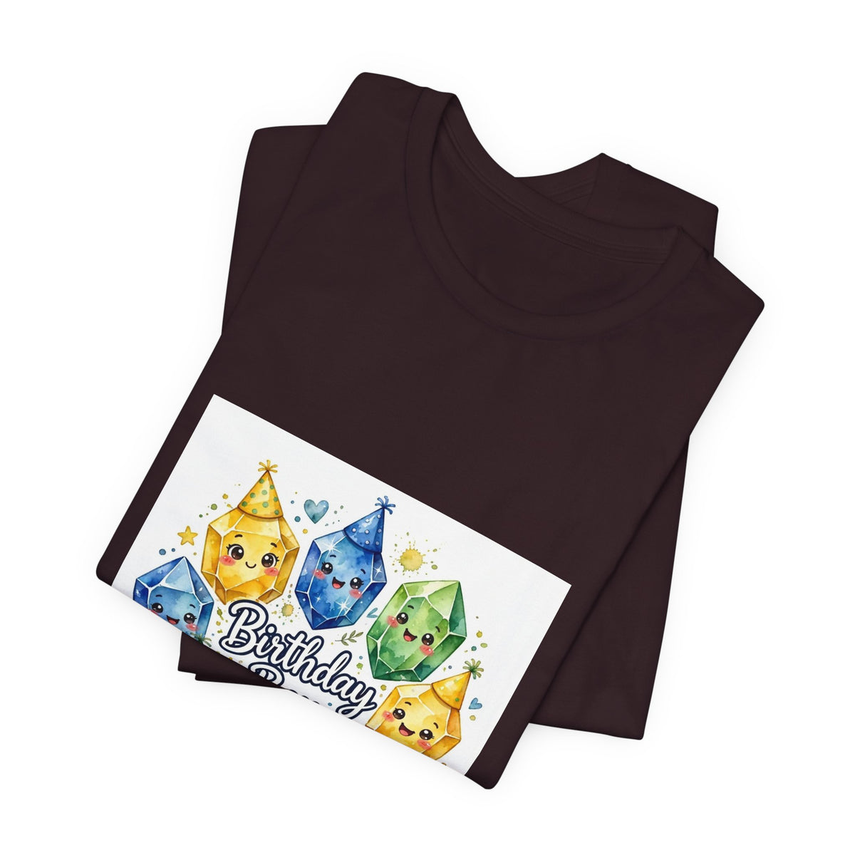 Birthday Boy Crystal Party T-Shirt | Dark Neutrals & Reds