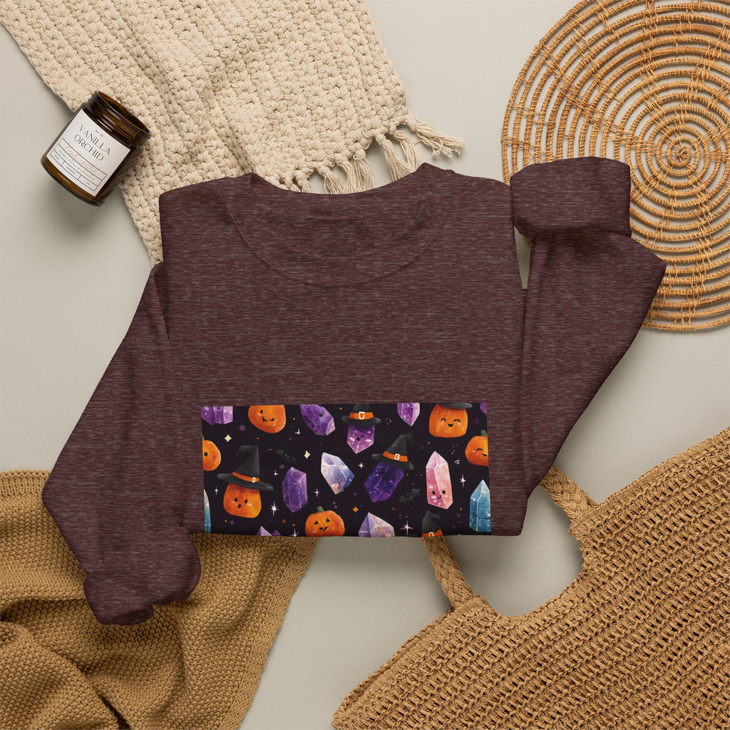 Halloween Crystal Party Crewneck | Earth Tones & Brights