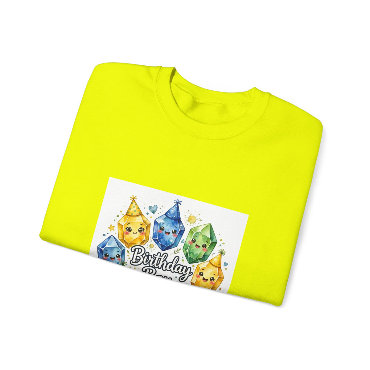 Birthday Boy Crystal Party Crewneck | Earth Tones & Brights