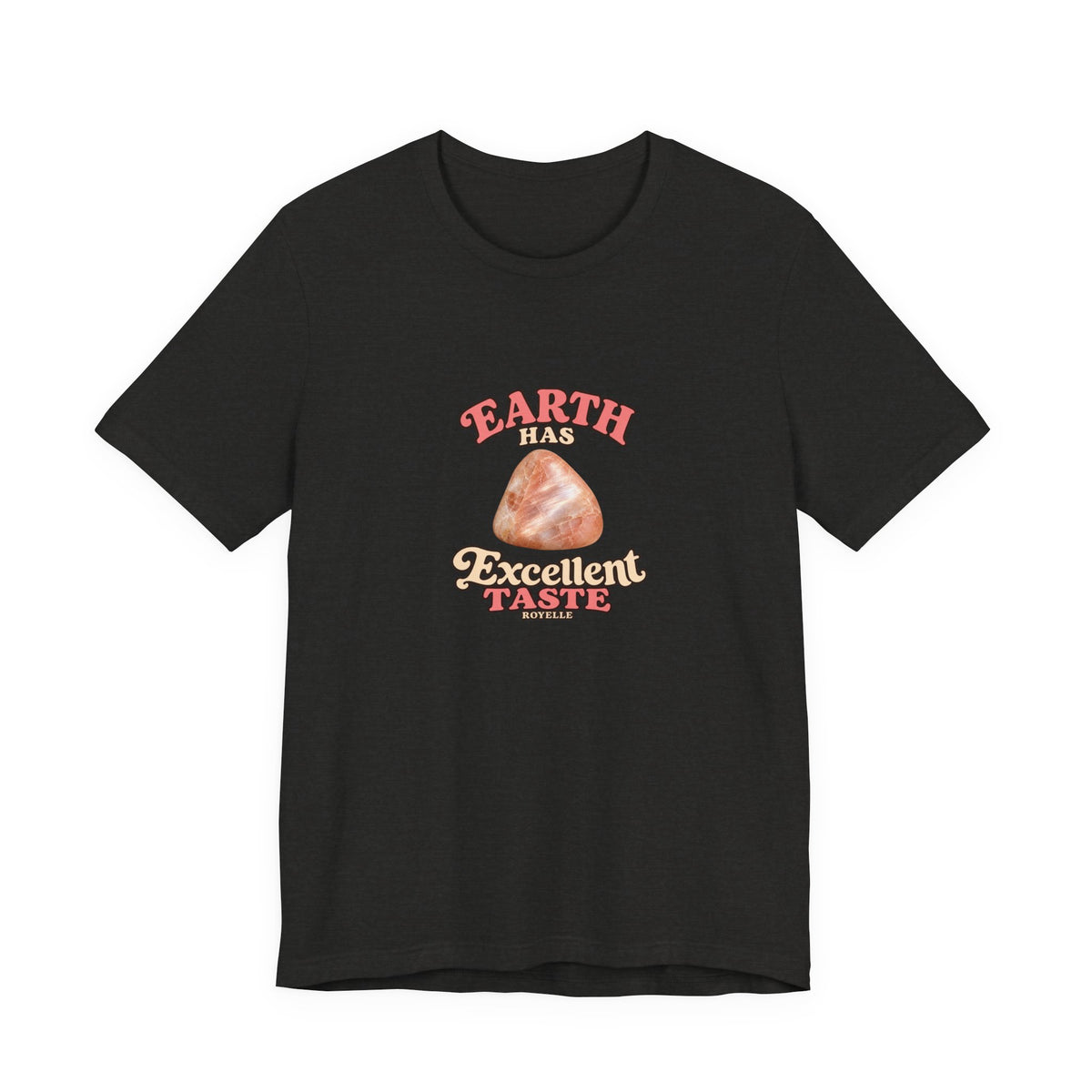 Earth Has Excellent Taste — Peach Moonstone Tee | Dark Neutrals & Reds