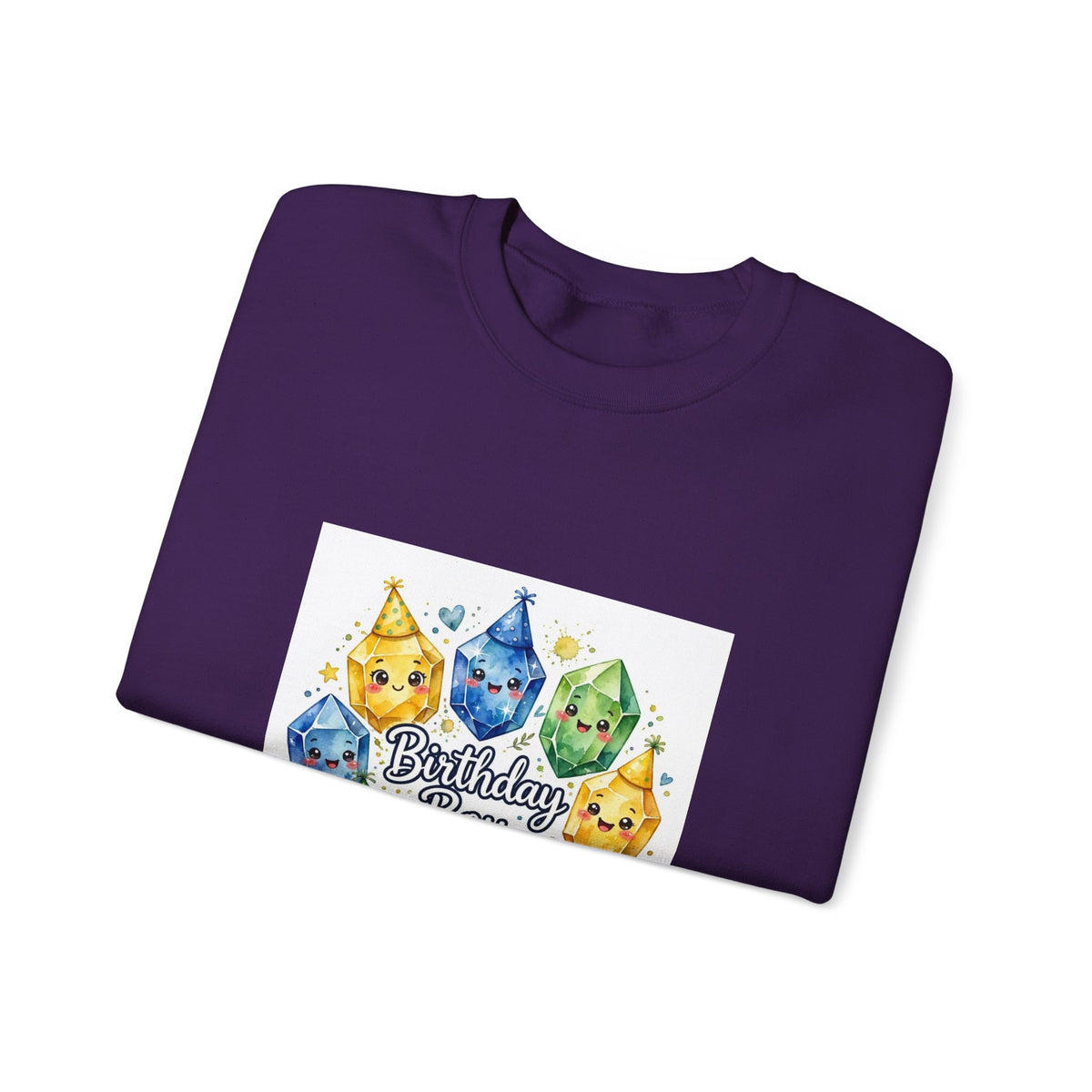 Birthday Boy Crystal Party Crewneck | Blues, Purples & Pinks