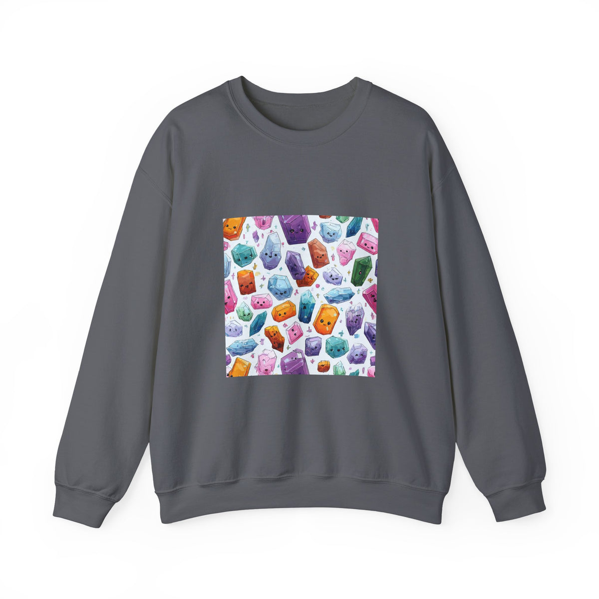 Pastel Crystal Friends Crewneck | Neutrals & Reds