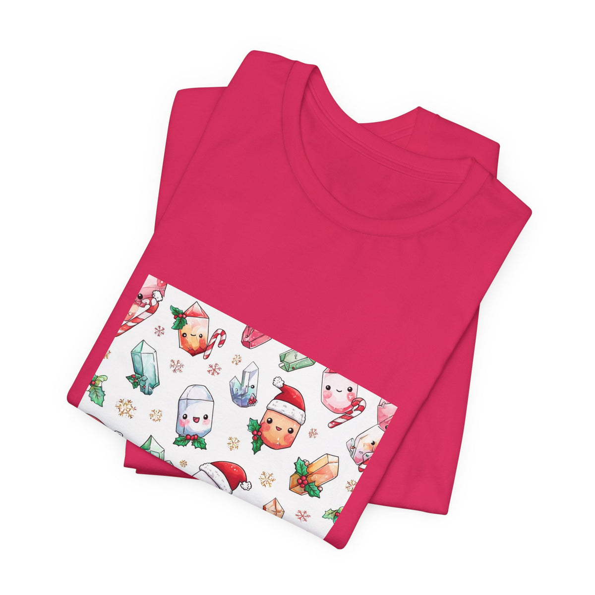 Pastel Christmas Crystal Friends T-Shirt | Pinks & Orchid