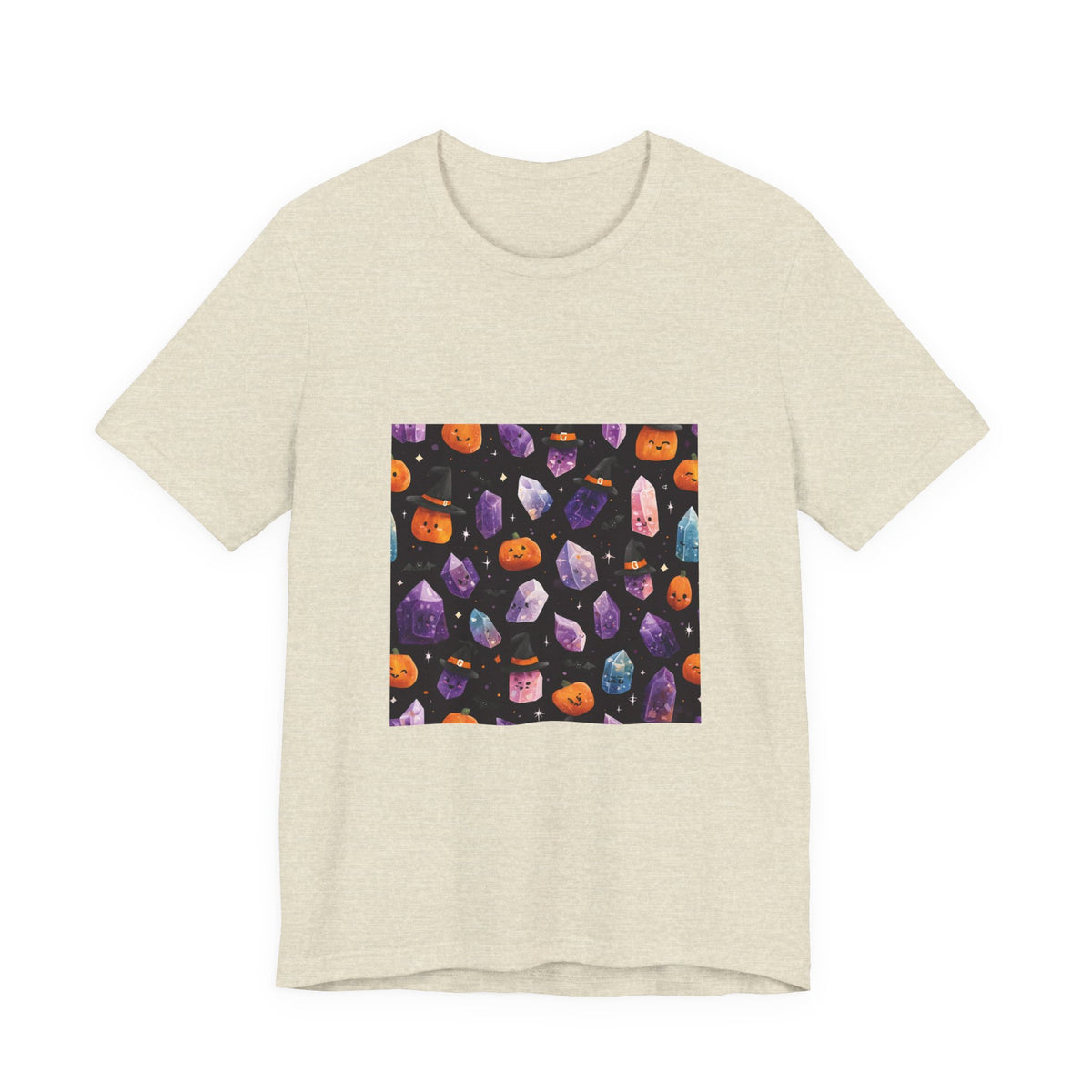 Halloween Crystal Party T-Shirt | Sandy Neutrals & Oranges