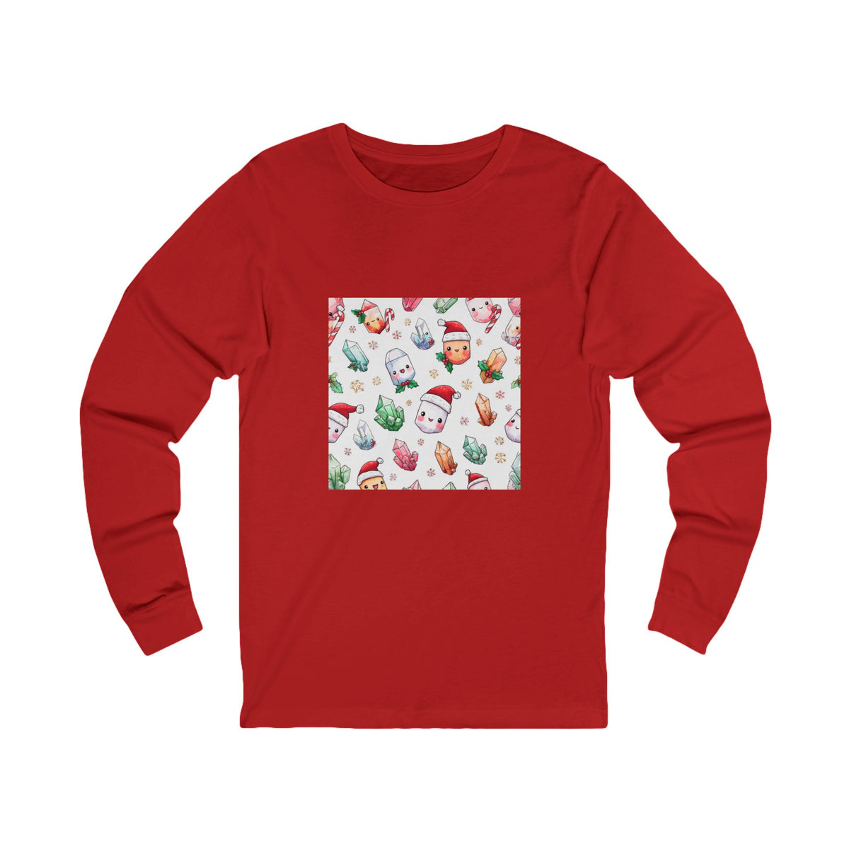 Pastel Christmas Crystal Friends Long Sleeve T-Shirt