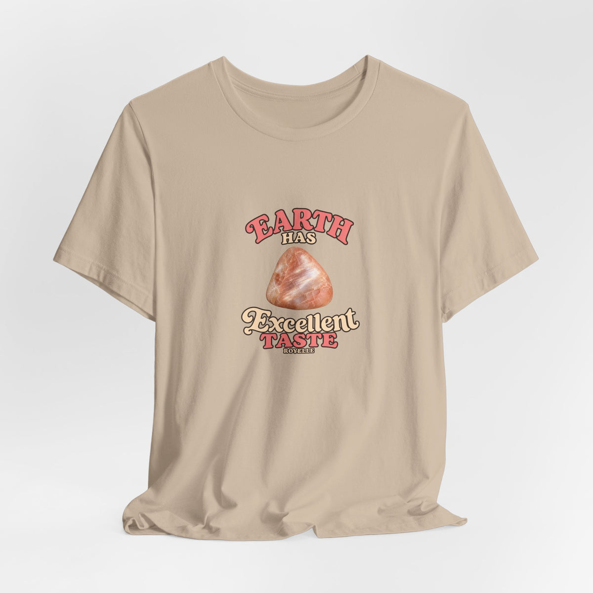 Earth Has Excellent Taste — Peach Moonstone Tee | Sandy Neutrals & Oranges