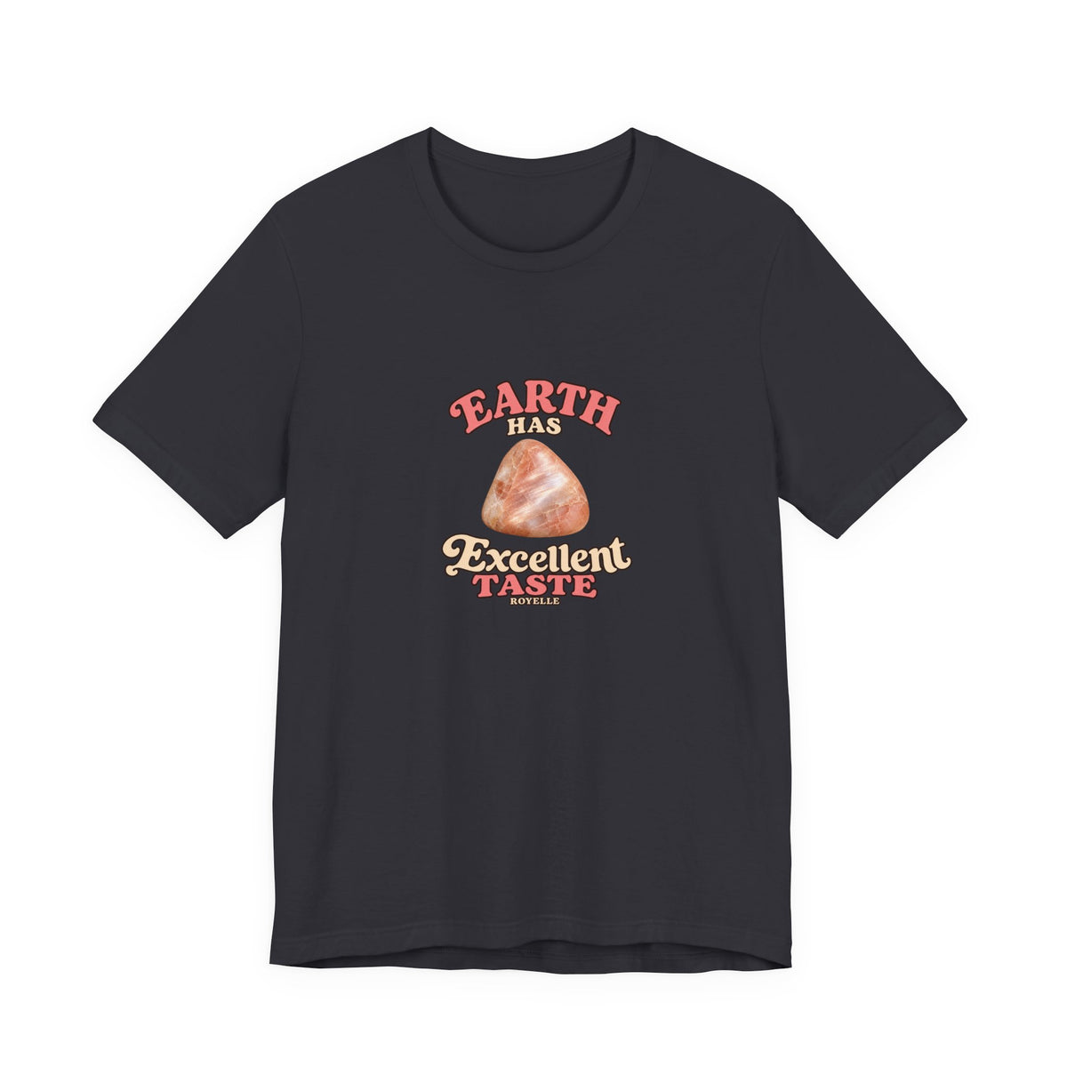 Earth Has Excellent Taste — Peach Moonstone Tee | Dark Neutrals & Reds