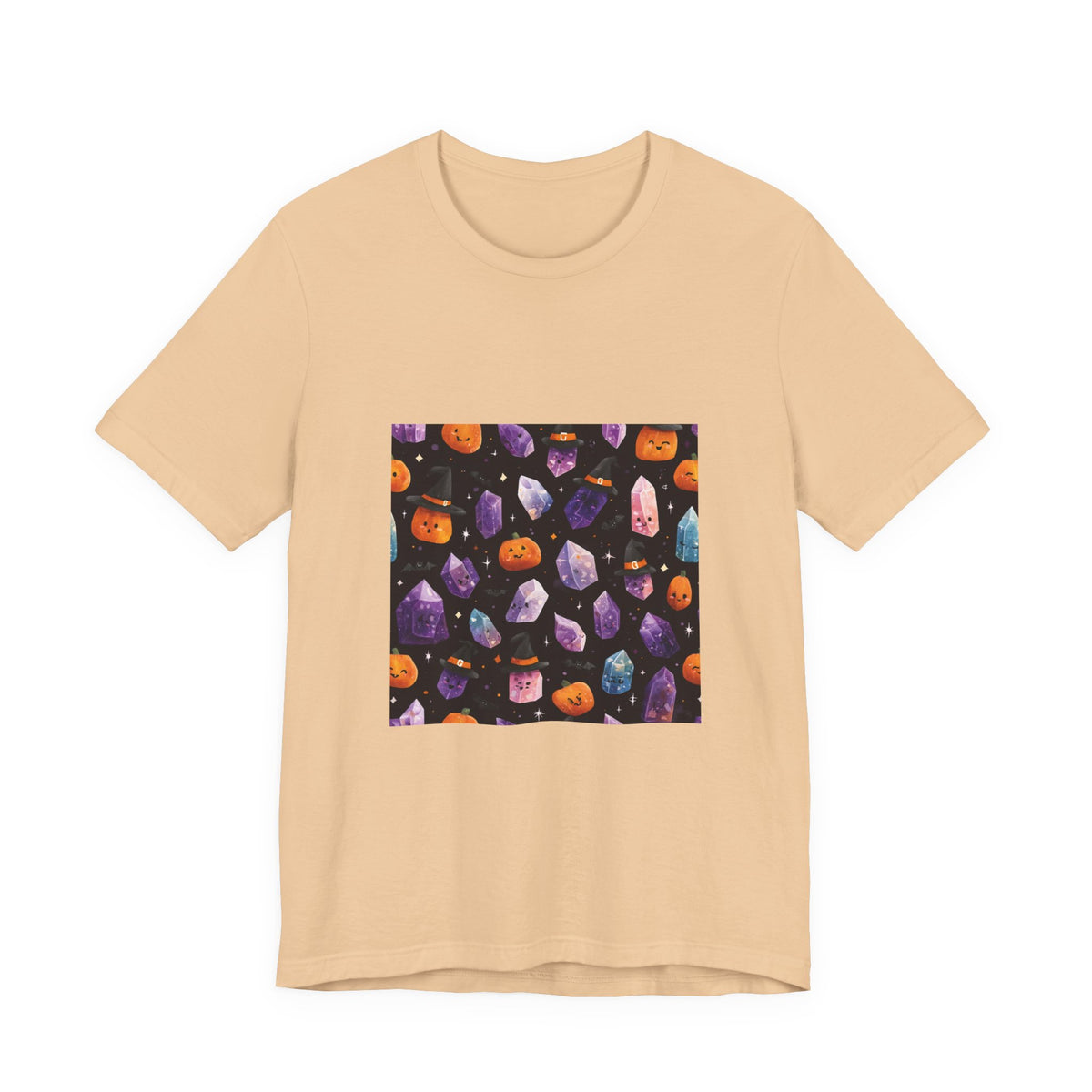 Halloween Crystal Party T-Shirt | Sandy Neutrals & Oranges