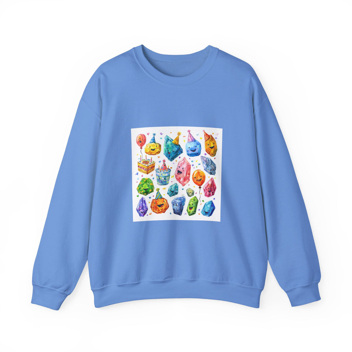 Crystal Birthday Party Crewneck | Blues, Purples & Pinks