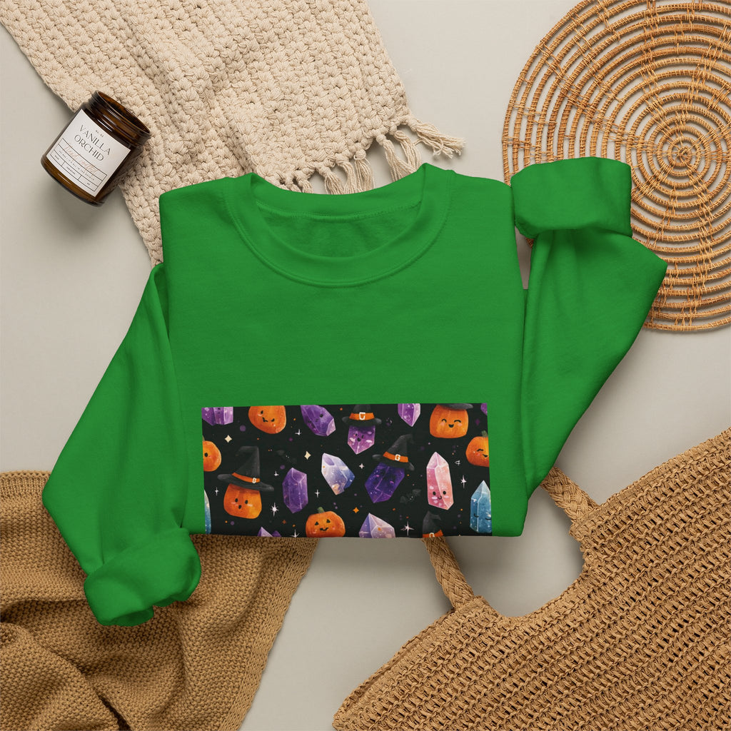 Halloween Crystal Party Crewneck | Earth Tones & Brights