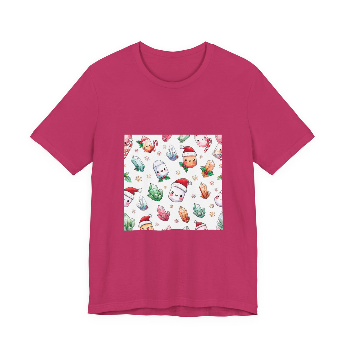Pastel Christmas Crystal Friends T-Shirt | Pinks & Orchid