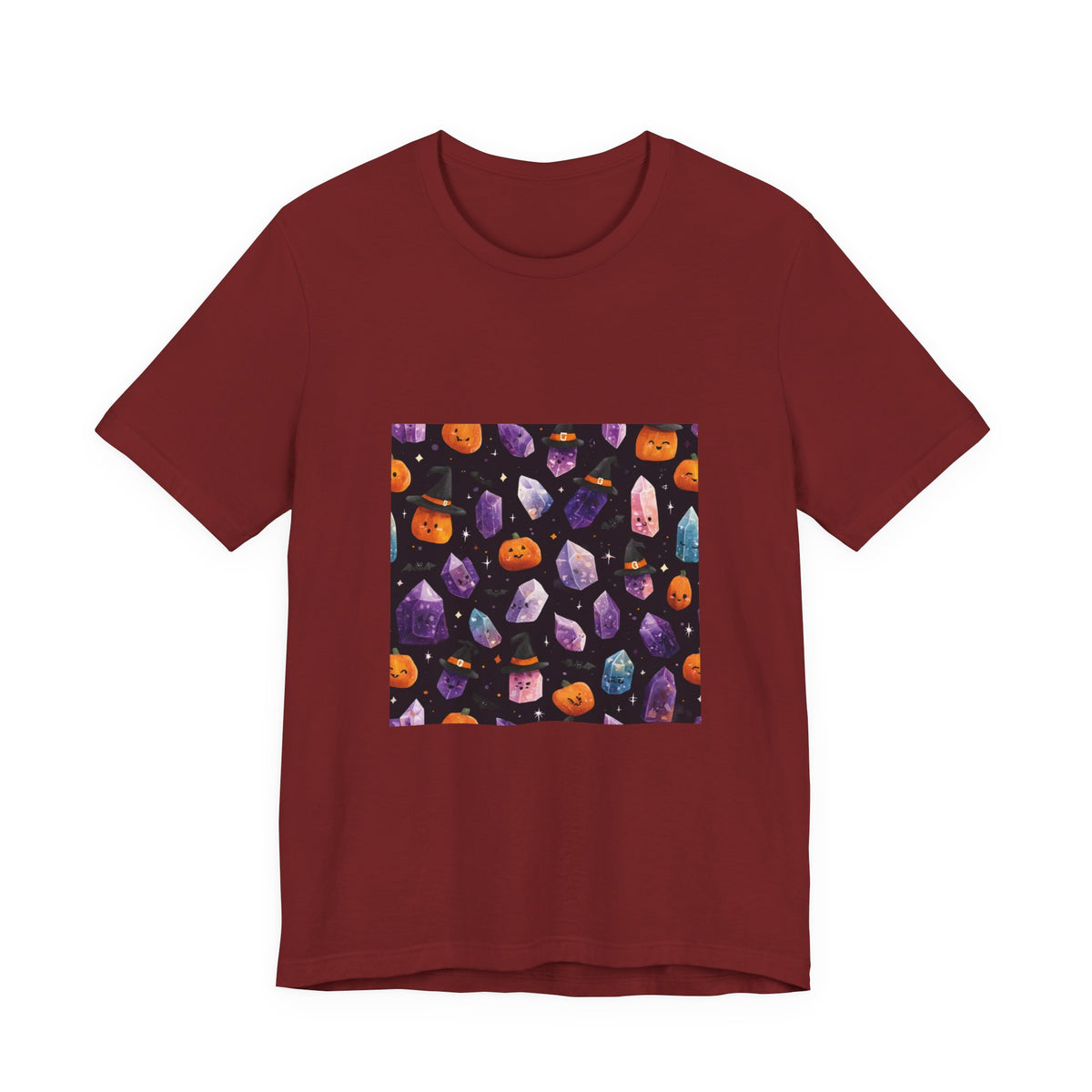 Halloween Crystal Party T-Shirt | Earthy Reds & Browns