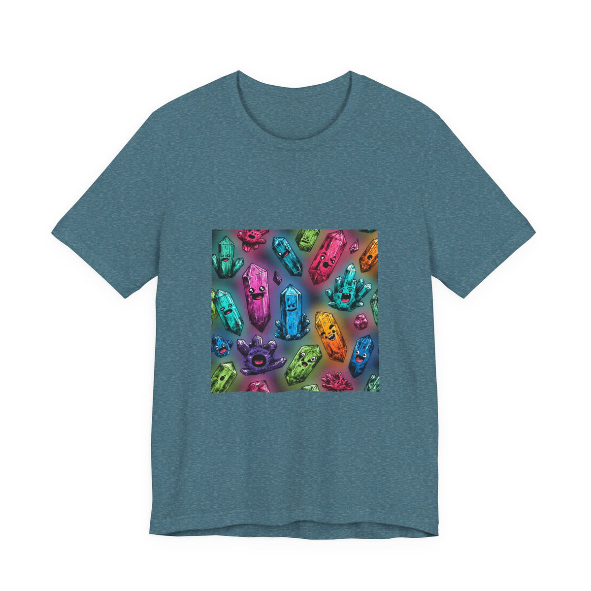 Colorful Crystal Characters T-Shirt | Forest & Ocean