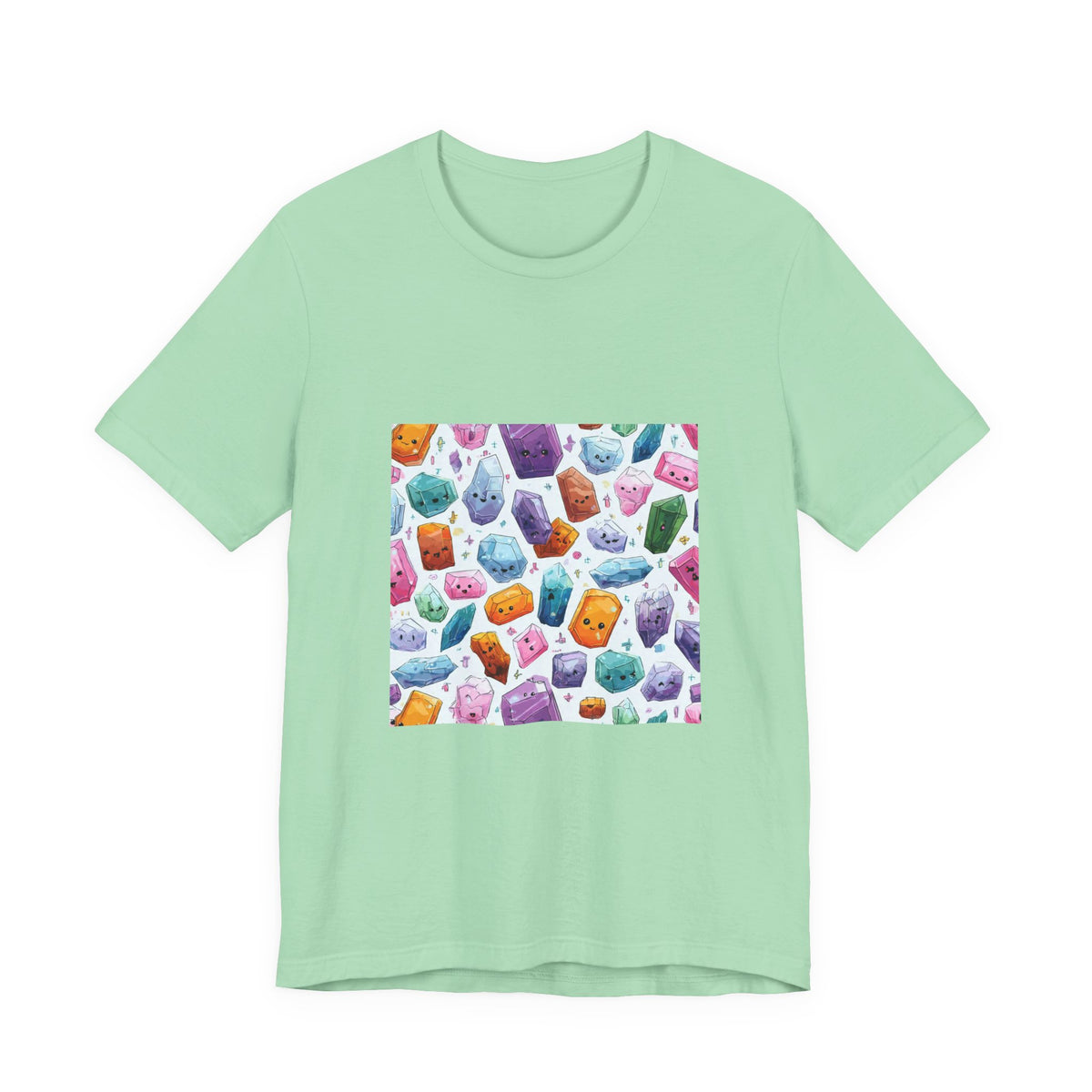 Pastel Crystal Friends T-Shirt | Golds, Mints & Teal