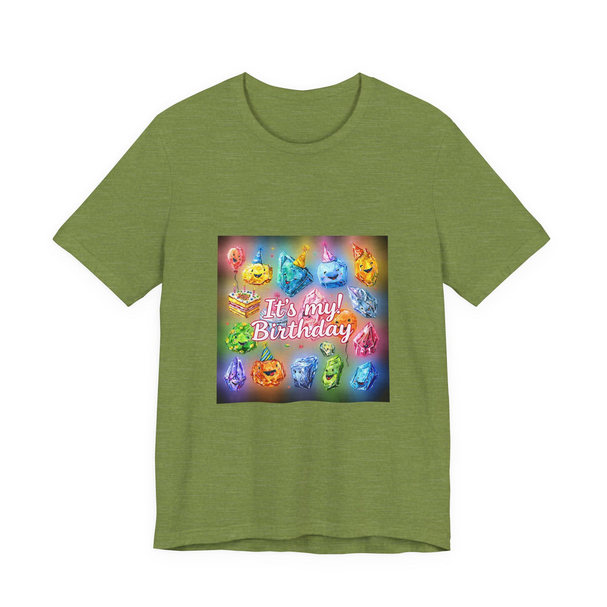 It's My Birthday Crystal Party T-Shirt | Greens
