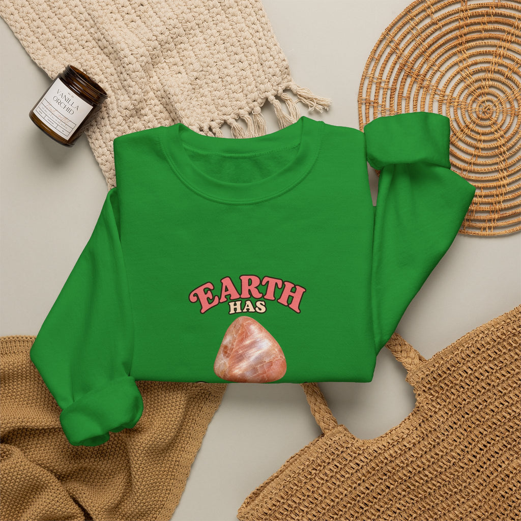 Earth Has Excellent Taste — Peach Moonstone Crewneck | Earth Tones & Brights
