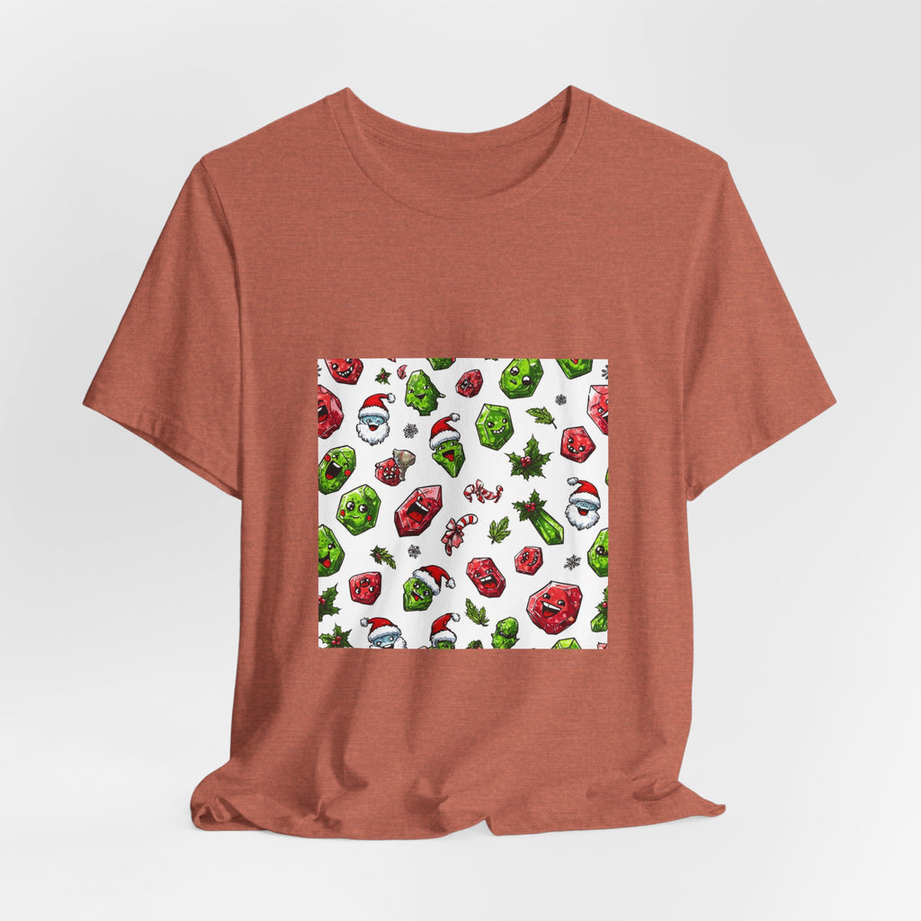 Christmas Crystal Cheer T-Shirt | Earthy Reds & Browns