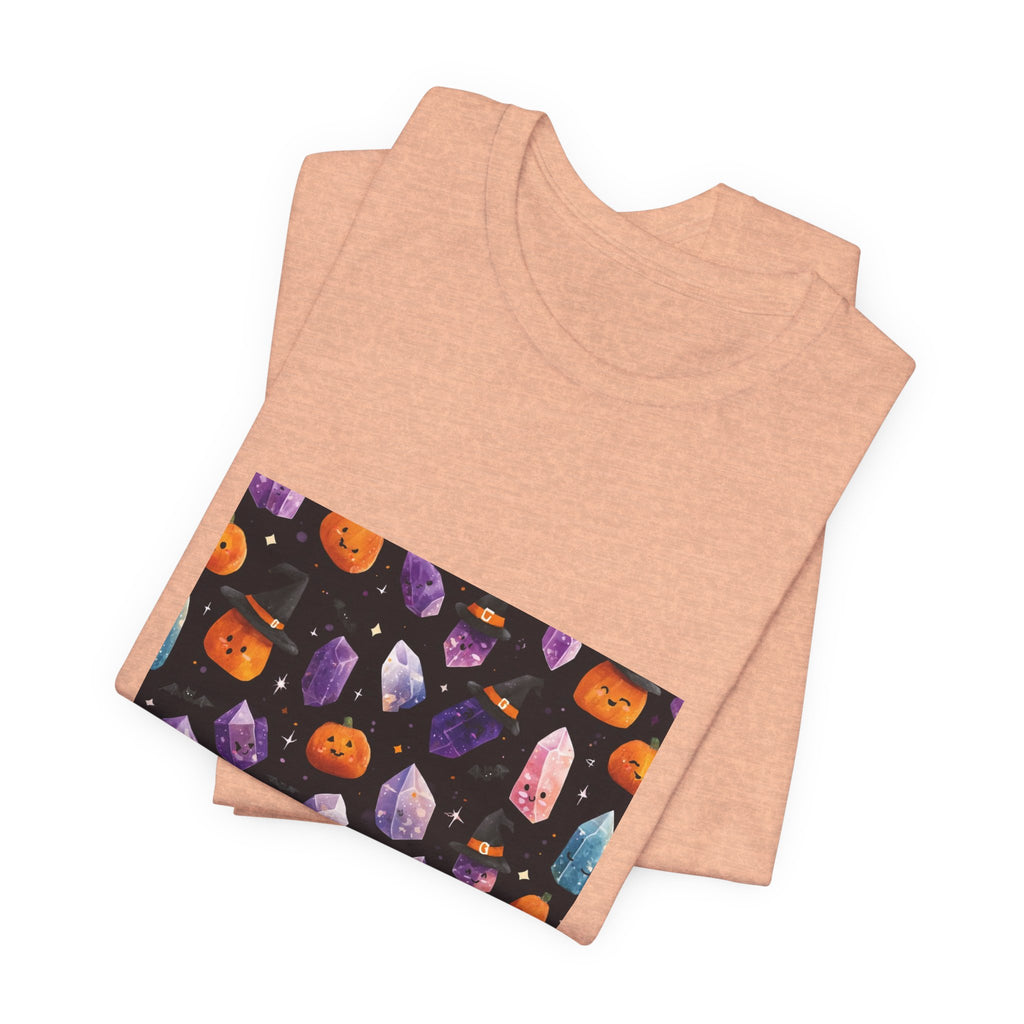 Halloween Crystal Party T-Shirt | Peach & Sunset