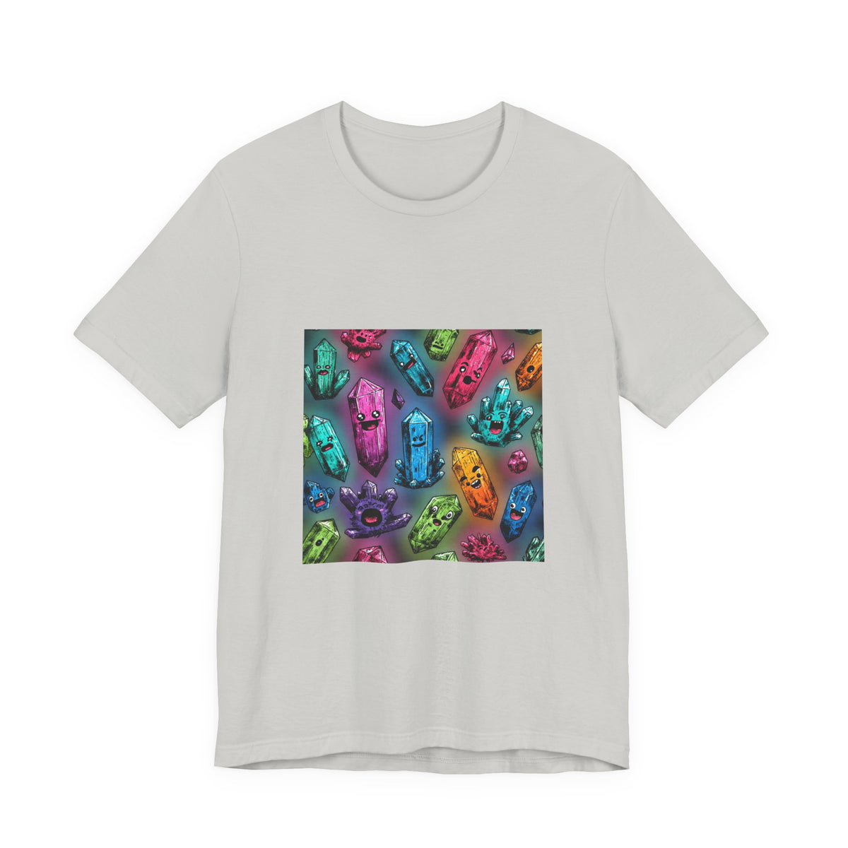 Colorful Crystal Characters T-Shirt | Light Neutrals
