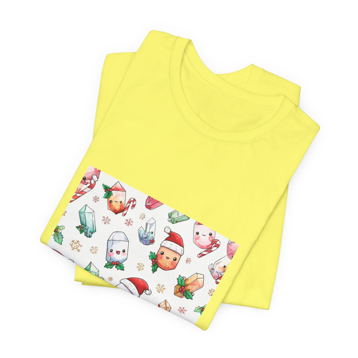 Pastel Christmas Crystal Friends T-Shirt | Golds, Mints & Teal