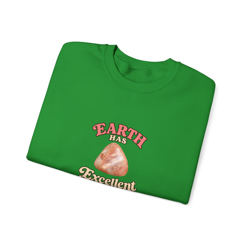 Earth Has Excellent Taste — Peach Moonstone Crewneck | Earth Tones & Brights