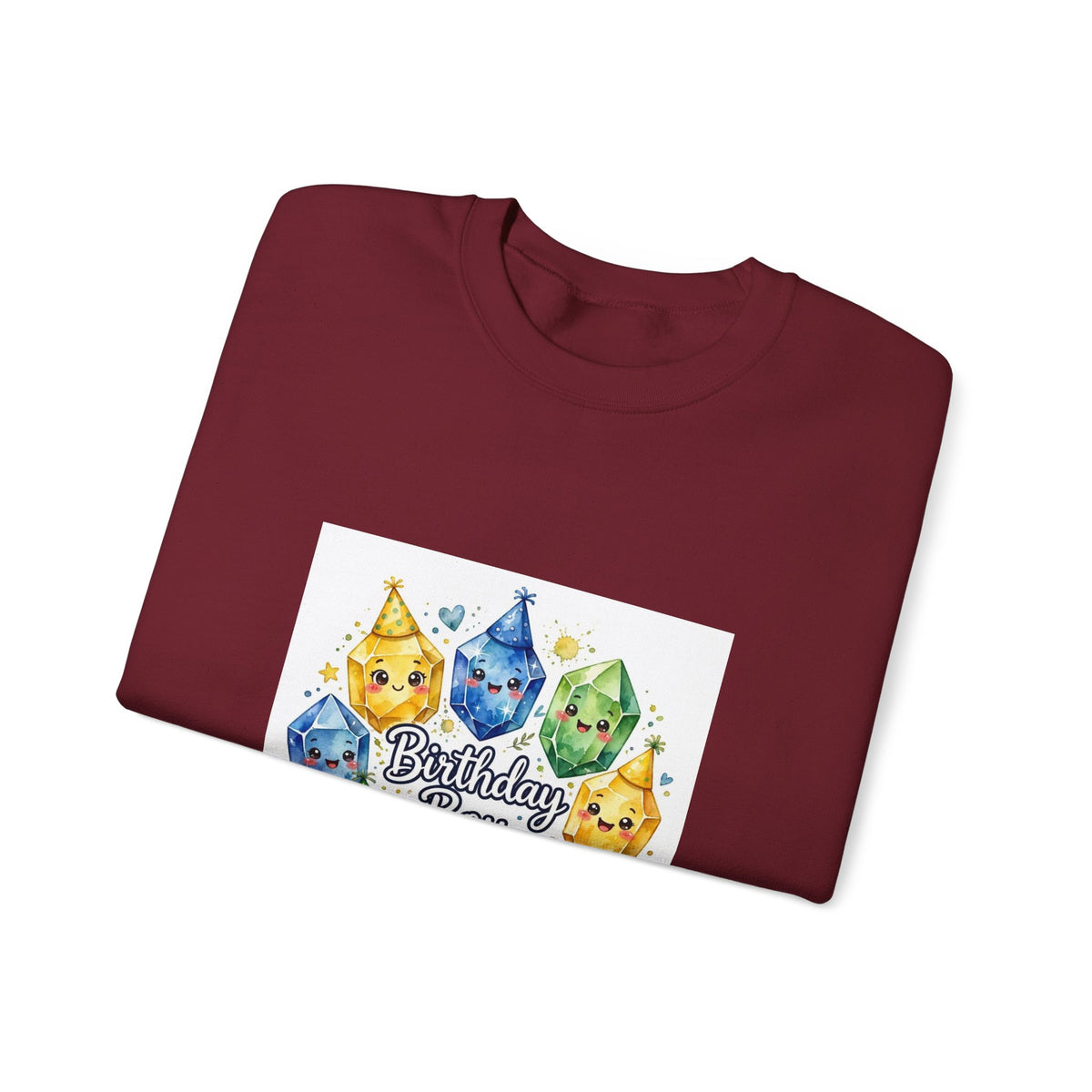 Birthday Boy Crystal Party Crewneck | Earth Tones & Brights