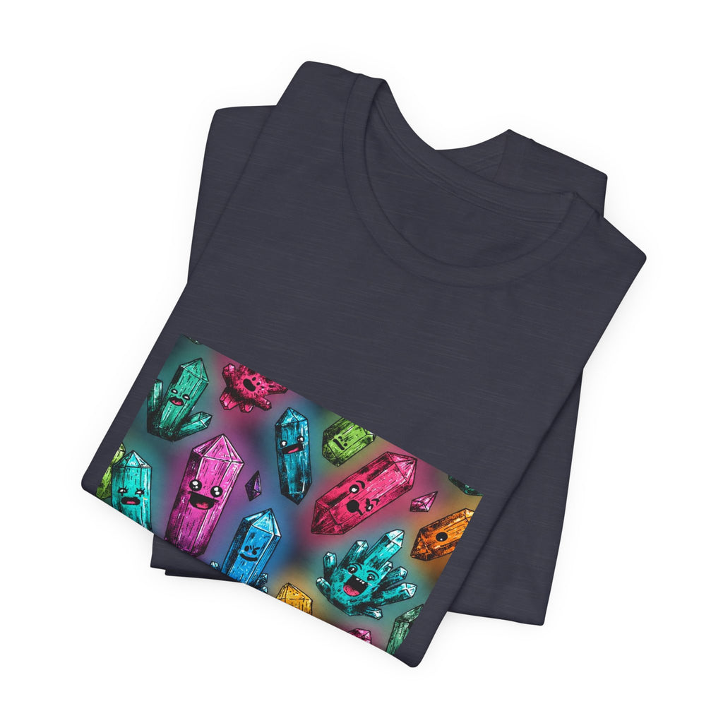 Colorful Crystal Characters T-Shirt | Royal, Navy & Purple
