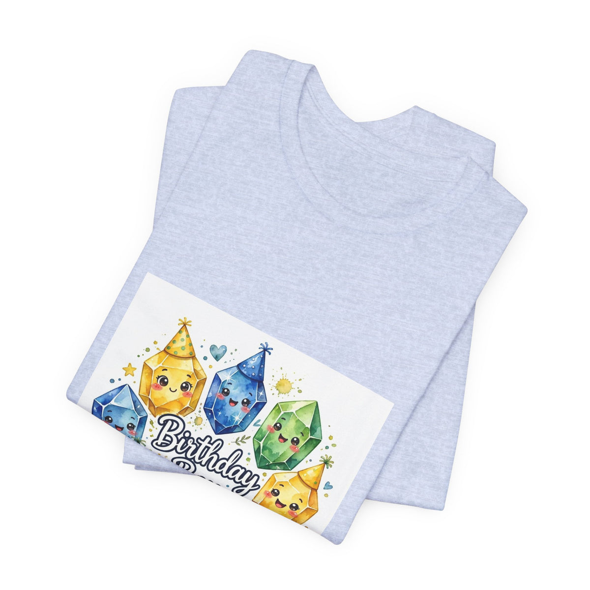 Birthday Boy Crystal Party T-Shirt | Soft Blues